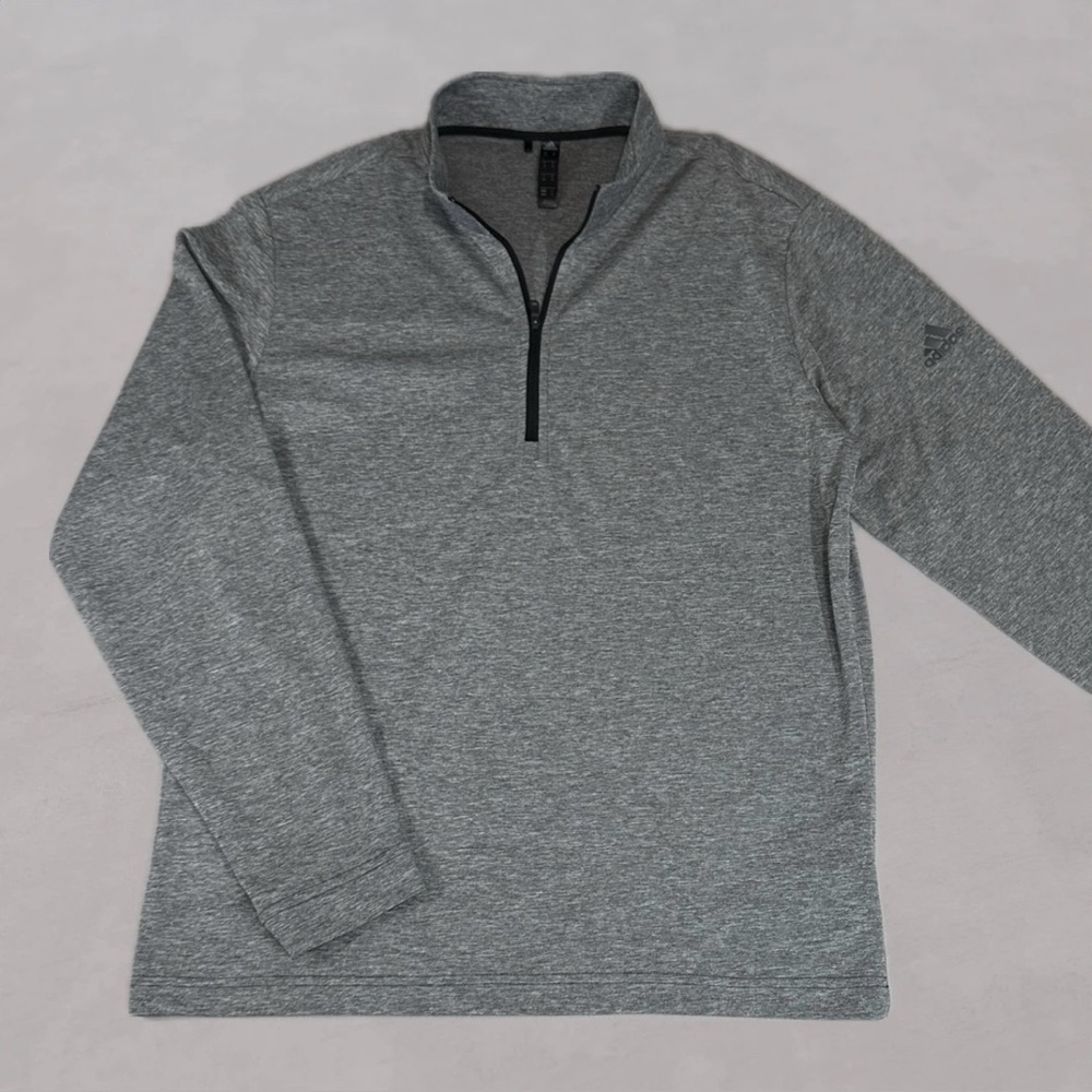 Adidas Lightweight Quarter Zip Pullover Athletic Sweatshirt Training Top Men’s M